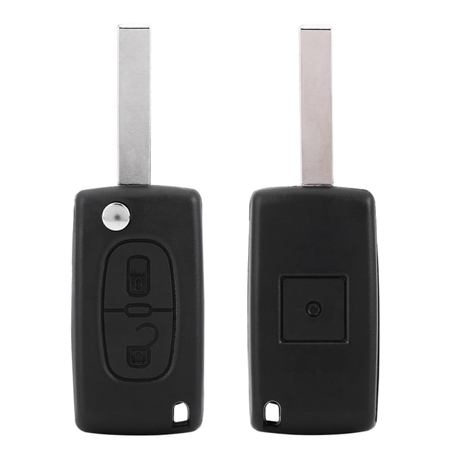 Mando a distancia para coche con 2 botones ID46 433 MHz con hoja sin cortar para Peugeot 207 307 308 407 807