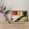 thumbnail image 5 of Geometric Shapes Abstract Color Blocks Horizontal Canvas Wall Art with Lightweight Foam Frame - Durable and Ready to Hang, Modern Decorative Print for Living Room, Bedroom, Or Office, 5 of 8