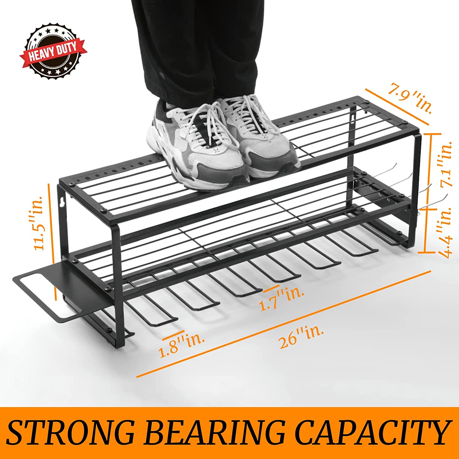 Power Tool Organizer, Storage Rack for Garage Organization, Wall Mount