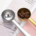 thumbnail image 5 of Cuchara de metal de doble uso, cuchara integrada de café, abrazadera sellada, cuchara de té, cuchara de café, abrazadera de acero inoxidable, cuchara de mango largo dos en uno, $ Multifunción Afortunado Sencillez, 5 of 5