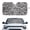 Black White Zebra Print, variant on XYZCANDO Car Windshield Sun Shade with Classic Leopard Pattern, Windshield Sunshade for Blocking Heat and UV Rays on Summer Trips