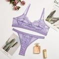 thumbnail image 4 of PENGXIANG 2Pcs Lace Hot Underwear Set Bra Underpant Gift for Women, 4 of 9