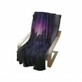 thumbnail image 4 of Night Soft Flannel Fleece Throw Blanket, City Skyline Silhouette Skyscrapers Abstract Graphic Architecture Urban Life, Cozy Plush for Indoor and Outdoor Use, 70" x 90", Indigo Pale Pink, by Ambesonne, 4 of 6