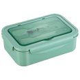 thumbnail image 1 of Bento Lunch Box Set Plástico A prueba de fugas Comida Contenedor Cuchara Tenedor para adultos Niños, Verde sidaley HA004158-01, 1 of 7