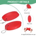 thumbnail image 2 of Uxcell 3-Pack Llavero Flotante para Navegación, Anillos de Llave a Prueba de Agua de Color Brillante para Deportes Acuáticos al Aire Libre [Rojo], 2 of 6