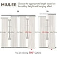thumbnail image 7 of 100% Blackout Curtains 105 Inch Long 2 Panels Set for Bedroom, Thick Luxury Faux Linen Black Out Curtain Room Darkening Back Tab Pleat Window Textured Drapes with Hooks for Living Room, Birch, 7 of 7