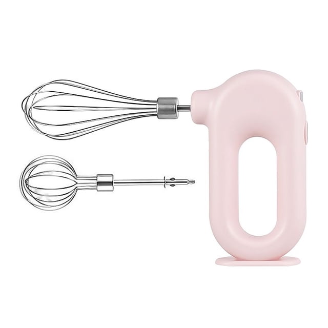 Cateissary Batidor de huevos Mezclador eléctrico Gadget de cocina Carga rápida Accesorios para el hogar Agitador de huevos de crema batida ajustable Electrodomésticos Rosa Cateissary HA082611-01B