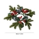 thumbnail image 3 of Needle Candlestick Wreath For Christmas Table Decoration Artificial Leaves Candle Ring Candlestick Garland Home Decor, 3 of 6