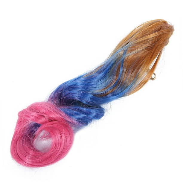 Extensiones de cabello con clip, extensiones de cabello con clip de garra de 3 colores, peluca de cola de caballo rizada, funcionalidad de alta precisión