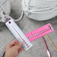 thumbnail image 5 of CIMAXIC 4pcs Plastic Knitting Needle Measuring Rulers Sewing Accessories Weaving Tools,6.06"X1.5"X0.12", 5 of 5