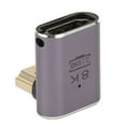 thumbnail image 1 of Adapter, HD Multimedia Interface 2.1 Adapter 8K Aluminum Alloy Right Angle High Resolution  For Laptop For Monitor, 1 of 8