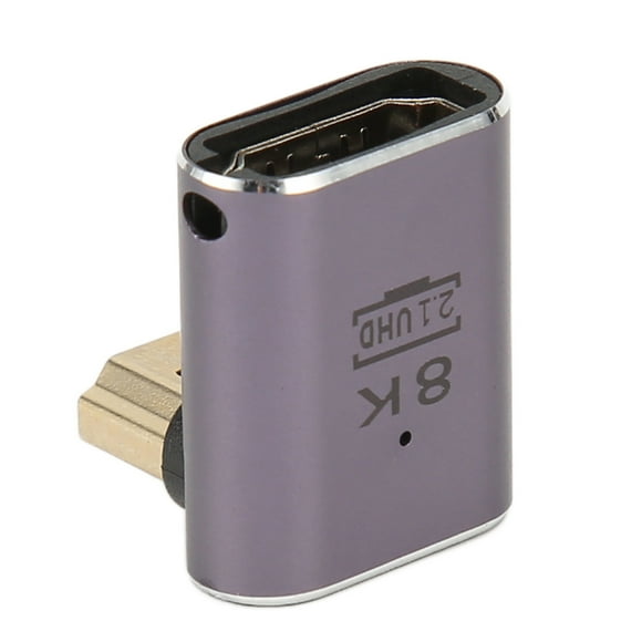 HD Multimedia Interface 2.1 Adapter, Right Angle High Speed 8K Adapter For TV Box For Monitor