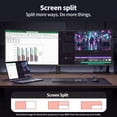 thumbnail image 5 of ZZA 49" Curved Gaming Monitor | 5120x1440 Dual QHD, 165Hz, 1500R, 32:9 Ultra-Wide, AMD FreeSync, 120% sRGB, Height Adjustable, HDMI 2.1 & DisplayPort 1.4, VESA Mount, Black, 5 of 10