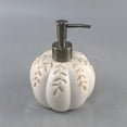 thumbnail image 3 of Naiovety Lindo dispensador de calabaza-decoración de cerámica reutilizable para Halloween, bomba de jabón de manos con Hojas de arce de Juegos de accesorios de baño naranja, 3 of 6