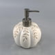 thumbnail image 3 of Naiovety Lindo dispensador de calabaza-decoración de cerámica reutilizable para Halloween, bomba de jabón de manos con Hojas de arce de Juegos de accesorios de baño naranja, 3 of 6