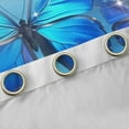 thumbnail image 4 of Feelyou Teens Blue Butterfly Blackout Curtains Set of 2 (52x84 Each), Glitter Stars Print Window Curtains, Dreamy Animal Theme Curtains and Drapes, Living Room Curtains Decor, 4 of 6