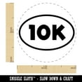 thumbnail image 2 of 10k Euro Oval Race Running Runner Self-Inking Rubber Stamp Ink Stamper - Sky Blue Ink - Medium 1 Inch, 2 of 7