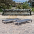 thumbnail image 2 of Christopher Knight Home Cape Coral Mesh Chaise Lounges (Set of 2) by  Dark Grey, 2 of 5