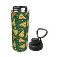 thumbnail image 2 of Susaid Pizza Print 18oz Sports Insulated Kettle Stainless Steel Water Bottle Leakproof Sport Flask, 2 of 7