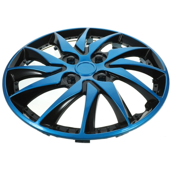 Niceauty Car Wheel Hubcap PP Blue Black Improved Design 1Set