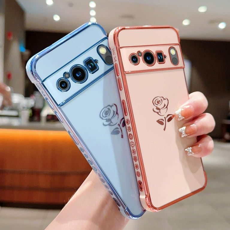 Compatible with Google Pixel 8 Pro Case Cute Rose Flower Phone