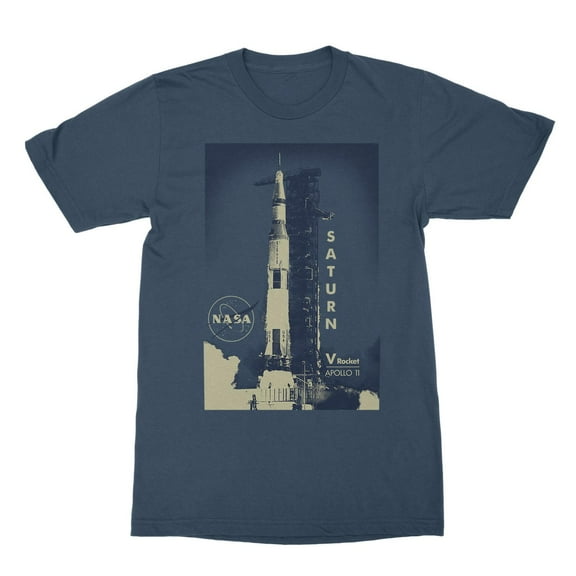 Nasa Saturn Rocket Apollo 11  Men T-Shirt, Male Large