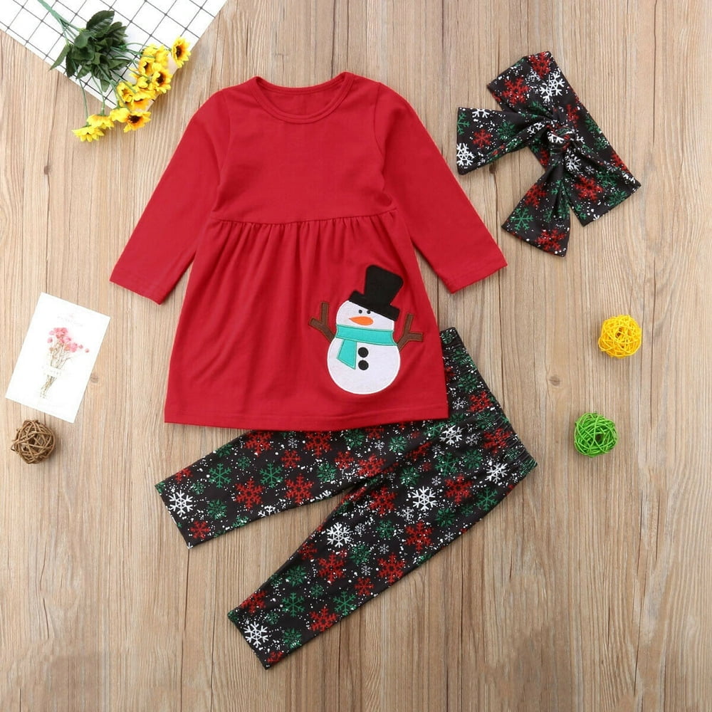 Girl christmas outfits with leggings sale