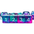 thumbnail image 2 of Haxtec 11Pieces DND Dice Set Translucent Teal Purple Swirl DND 5e Polyhedral Dice for D&D Dungeons and Dragons RPG Gift TTRPG Accessories, 2 of 7