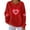 #190 Red, variant on Felirenzacia Plus Size Women’s Valentine Hoodie Love Heart Print Long Sleeve Casual Comfy Pullover Top Romantic Holiday Outfit Women’s Fashion, White,S