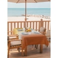 thumbnail image 2 of Outdoor Tablecloth with Umbrella Hole for Patio/Picnic/Party/Camping, Burnt Orange Yellow Ombre Waterproof Table Cloth Rectangle Table Cover Washable, Contemporary Art Abstract Aesthetics (60"x 102"), 2 of 8