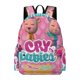 thumbnail image 1 of Cry Babies Bebé-theme Backpack, Campus style schoolbag Bookbag with Adjustable Shoulder Straps And Large Zip Compartment, Unisex Travel Bags.42x30x15cm, 1 of 6