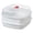 2 Layer, variant on Microwave Oven Steamer,Square Plastic Oven Steamer with Lid and Tray,Kitchen Steamer,Microwave Steamer for Vegetables Multifunctional Cookware,Kitchen Basket for Cooking Food and Vegetables,1 Layer