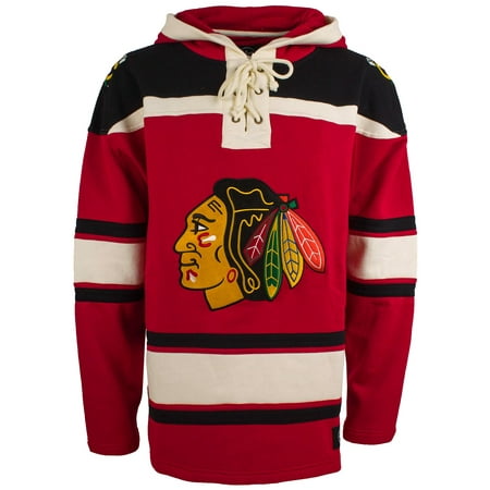 47 Brand Chicago Blackhawks Superior Lacer Hoodie Red - Size M