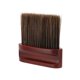 thumbnail image 2 of Hair Neck Cleaning Brush, Flat Barber Neck Duster Brush Beech Handle Dark Brown For Salon For Hairstylist For Home ANGGREK AA1413, 2 of 8