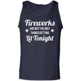 thumbnail image 1 of Fireworks. . .Getting Lit Tonight Adult Tank Top, 1 of 2