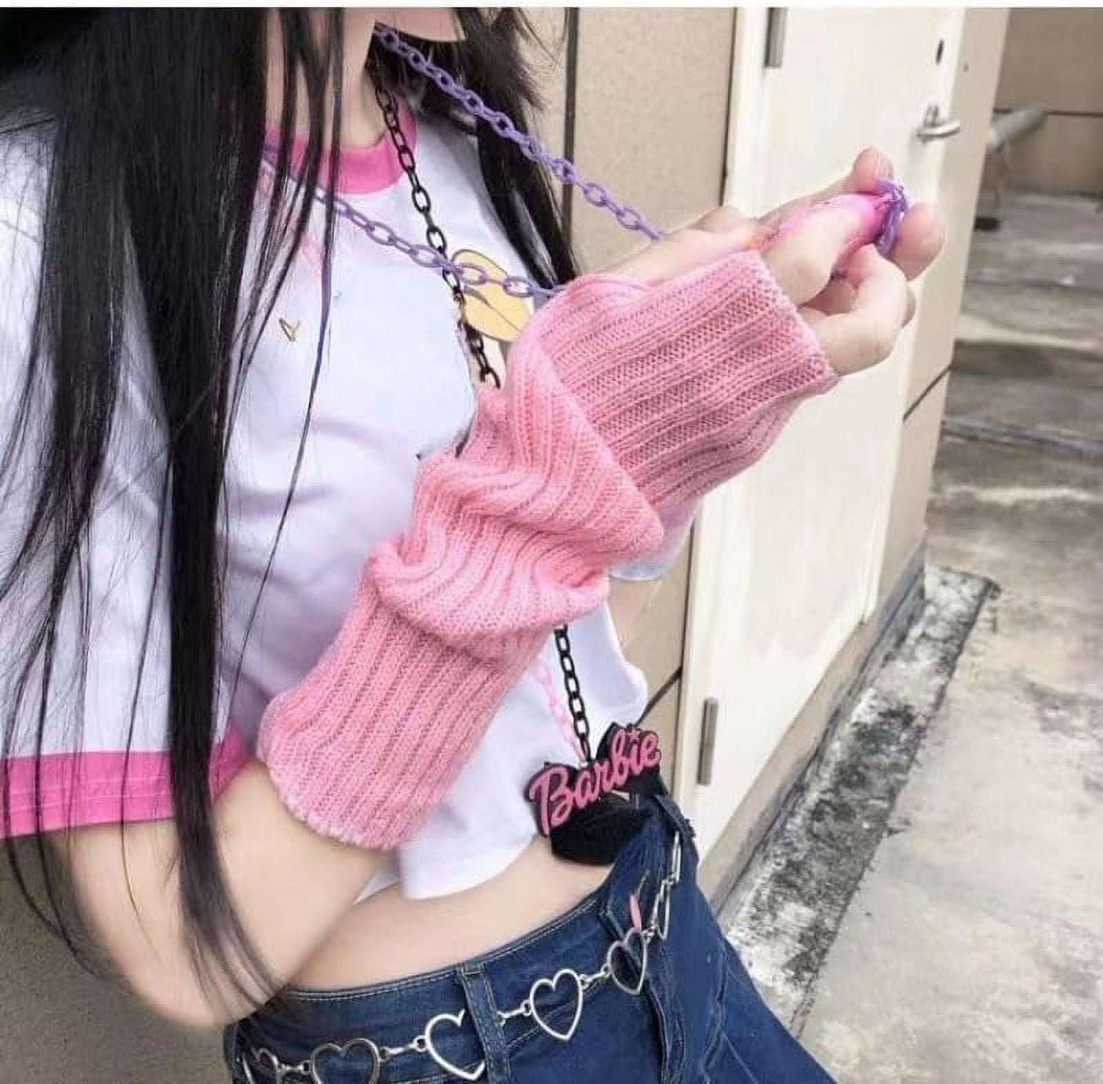 Kukuzhu Arm Warmers Y2K Kawaii Lolita Long Arm Sleeve