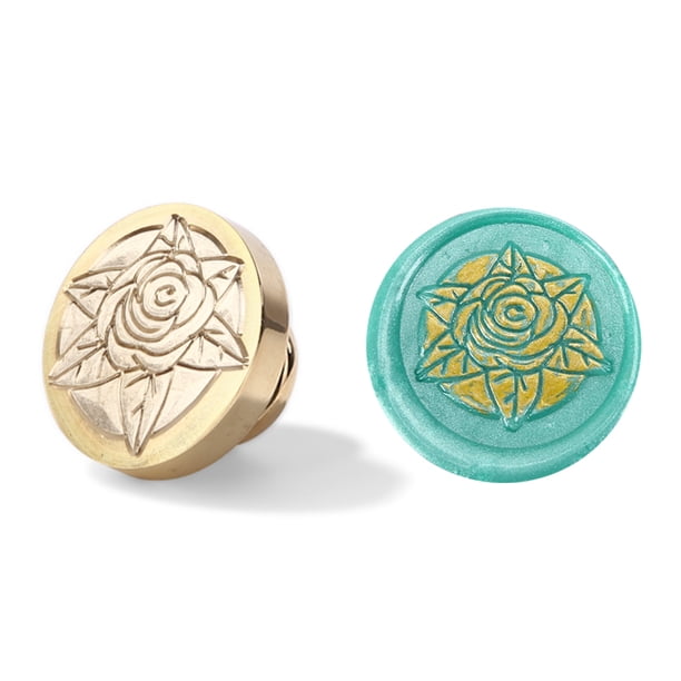 Cuadros Decorativos Sello de cera de 25 mm Cabeza de sello de álbum de recortes de cera de sellado de Unreal World (B) Tmvgtek embutido en tela