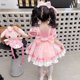 thumbnail image 4 of Lindos vestidos de princesa de dibujos animados Kuromi Sanrio Kawaii vestidos para niños verano Anime Lolita fiesta al aire libre regalos de cumpleaños para niños, 4 of 5