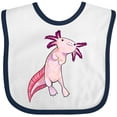 thumbnail image 3 of Inktastic Axolotl Says Hello Cute Salamander Boys or Girls Baby Bib, 3 of 4