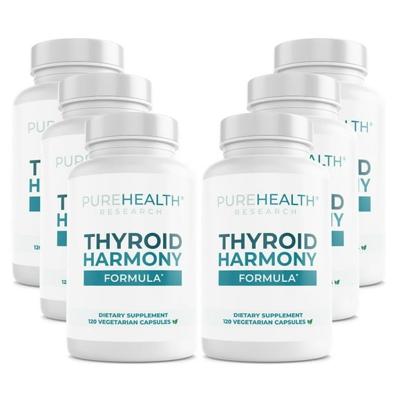 Thyroid Harmony Hormone Balance for Women with Ashwagandha for Weight Management by PureHealth Research, x6