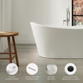 thumbnail image 4 of OVE Herschel 60 in. Freestanding Bathtub Kit extra Black Hardware, 4 of 9