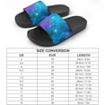thumbnail image 2 of GZHJMY Stylish Slides for Women Men, Blue Starry Sky Soft Flexible Slip-on Sandals Slippers, 2 of 7
