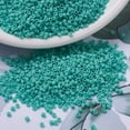 thumbnail image 6 of 10 g MIYUKI Delica Beads Cylinder Japanese Seed Beads 11/0 (DB0759) Matte Opaque Turquoise Green 1.3x1.6mm Hole: 0.8mm 2000pcs/10g, 6 of 6