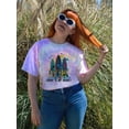 thumbnail image 2 of Surfs Up Dude Cartoon Art Tie Dye Spiral Women -Image by Shutterstock, Female Large, 2 of 4