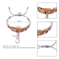 thumbnail image 5 of Accesorio de joyería para mujer Pulsera tejida de múltiples capas ajustable con borlas, 5 of 5