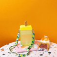 thumbnail image 5 of Cute Kids Water Bottles With Straws, Creative Ice Cream Popsicle Leakproof Plastic Drink, 5 of 5