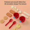 thumbnail image 4 of Play House Kitchen Wooden Toy for Children Pretend Play Tea Party Set Blue Wooden Afternoon Tea Set, 4 of 4