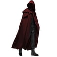 thumbnail image 1 of Capa gótica de 4 colores para hombre, capa larga medieval para fiesta de Halloween, 1 of 5