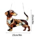 thumbnail image 2 of Colgate Ventana, Perro Salchicha, Diseño de Vitral, Efecto Reflectante de La Luz Solar, Uso En Múltiples Lugares, Hogar, Patio, Dormitorio, Cocina, Regal Perfecto para Amantes de Los Perros, Fácil In, 2 of 2