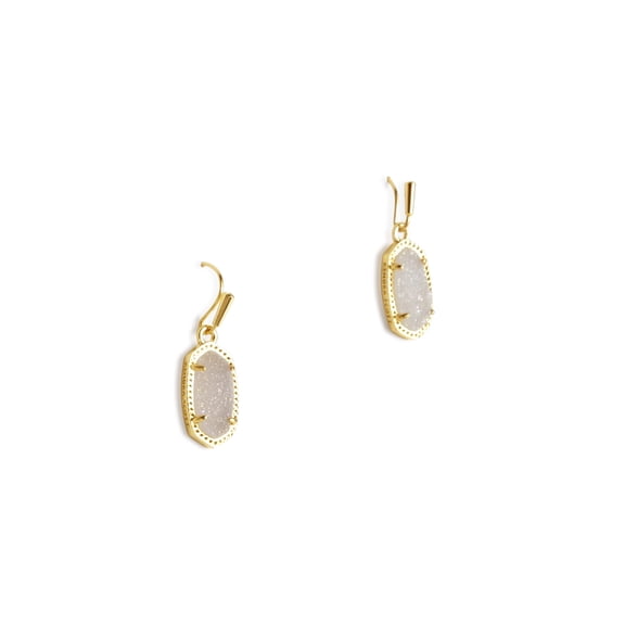 Kendra Scott Lee Drop Earrings for Women, Fashion Jewelry, Gold-Plated, Iridescent Drusy4217711447